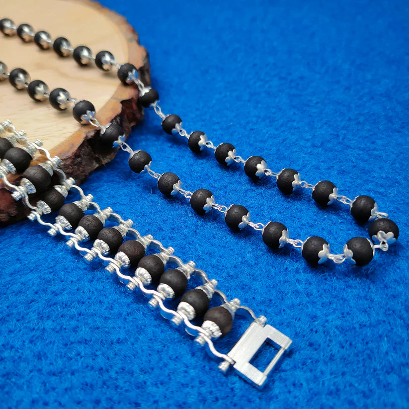 Original Karungali Bracelet + Mala Combo – Sanatan Sutra