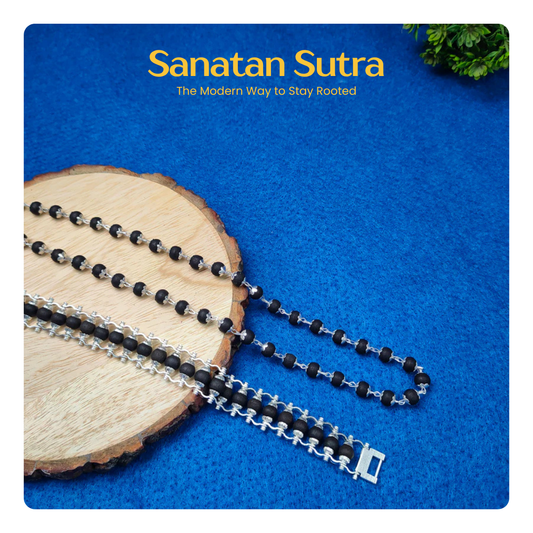 Original Karungali Bracelet + Mala Combo – Sanatan Sutra