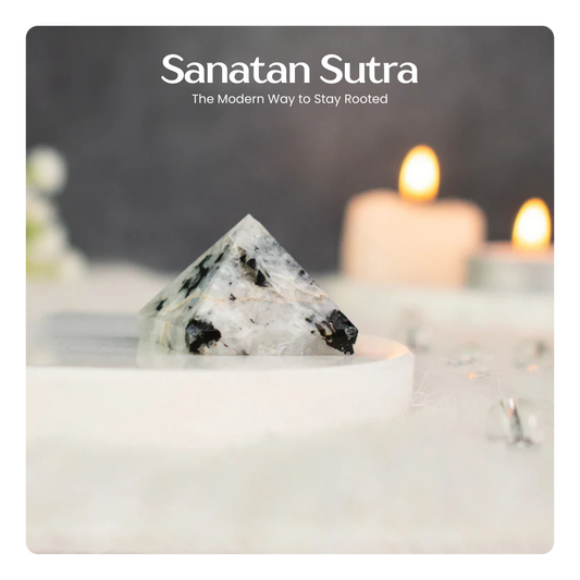 100% Pure Rainbow Moonstone Pyramid