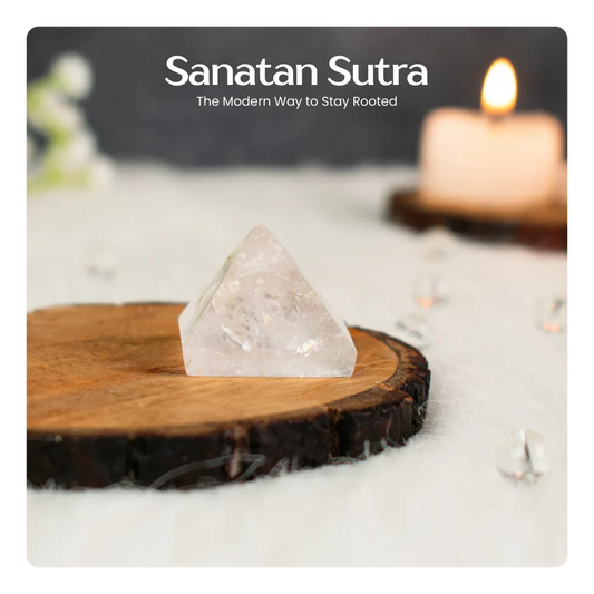 100% Pure Sphatik Pyramid